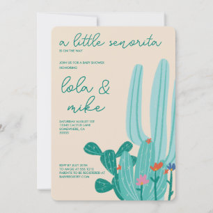 CACTUS BABY SHOWER  INVITATION