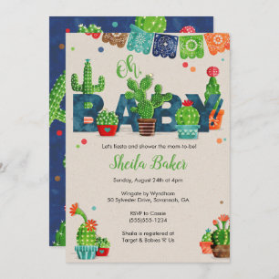 Cactus Baby Shower Invitation   Cactus Theme