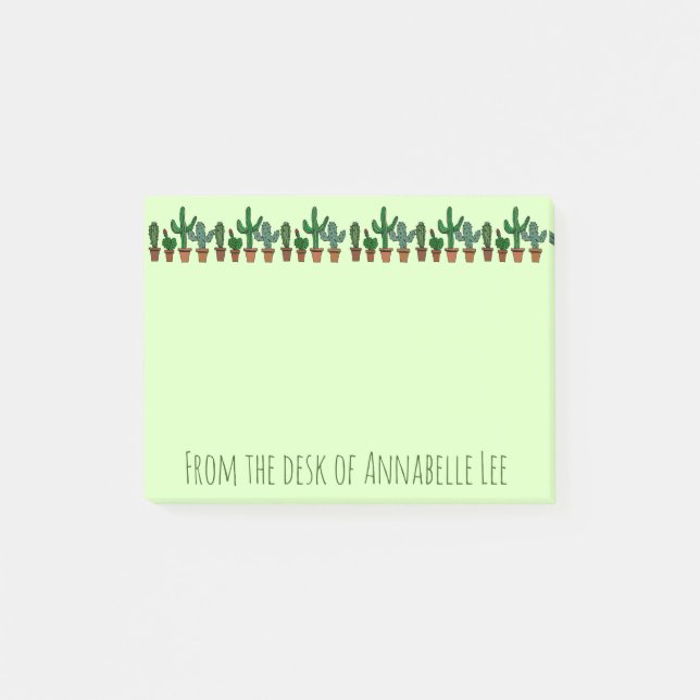 Cactus Banner Post-it Notes (Front)