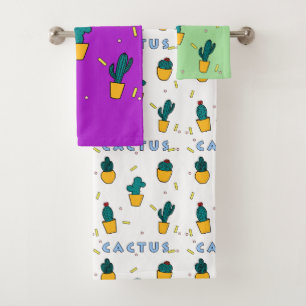 Cactus Bath Towel Set