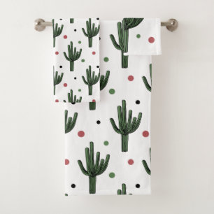Cactus Bath Towel Set
