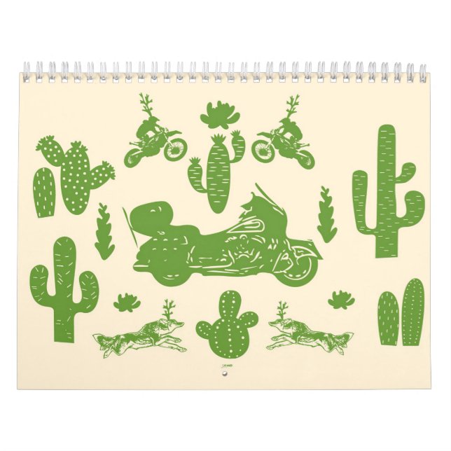 Cactus Bikes Aand Wolfs Calendar (Cover)