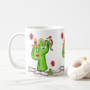 Cactus Bird Nature Mug