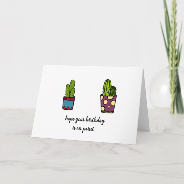 Cactus Birthday Card (Front)