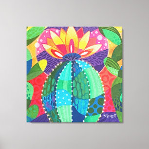Cactus Blossom Canvas Print