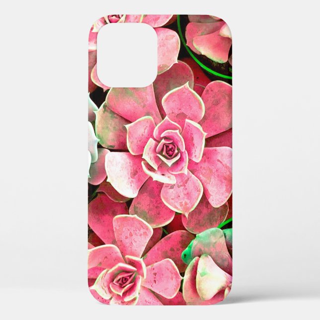 cactus blossom design for Romantic wedding backgro Case-Mate iPhone Case (Back)