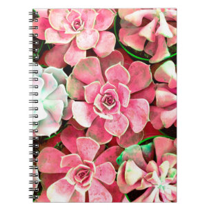 cactus blossom design for Romantic wedding backgro Notebook