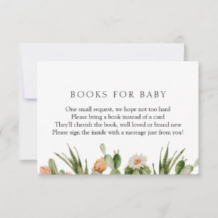 Cactus Books for Baby Enclosure Card