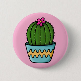 Cactus Bottom Line 6 Cm Round Badge
