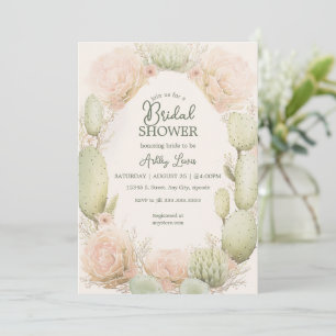 Cactus Bridal shower, Fiesta shower Invitation