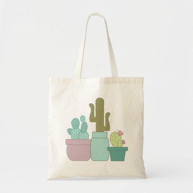 Cactus Budget Tote Bag (Front)