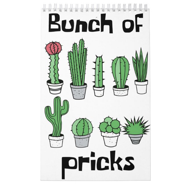 Cactus Bunch Of Pricks Calendar (Cover)