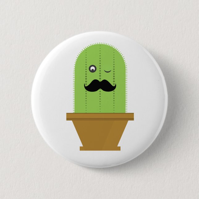 Cactus Button Pin (Front)