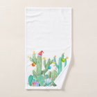 Cactus Cacti Desert Christmas  Bath Towels
