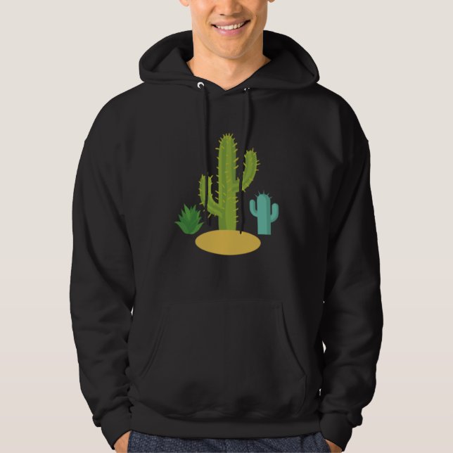Cactus Cacti Succulent Desert Southwest Plant Cute Hoodie (Front)