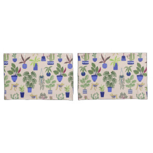 Cactus Cacti Succulents Pink Pillowcase