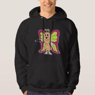 Cactus Chart Succulents Botany Nature Drawing Retr Hoodie