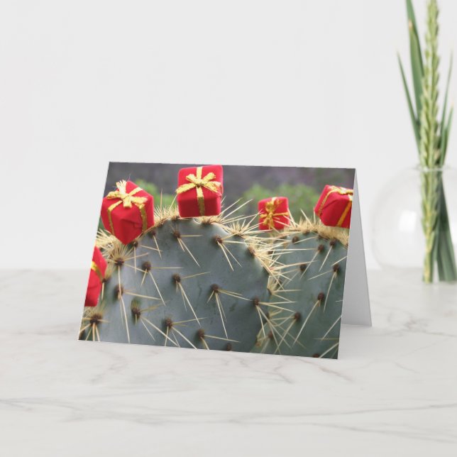 Cactus Christmas greeting card (Front)