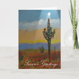 Cactus Christmas Holiday Card