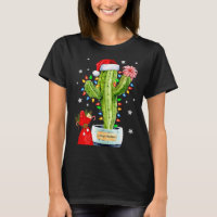 Cactus Christmas Sweater Lights Santa Xmas Plant L