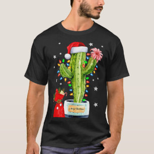 Cactus Christmas Sweater Lights Santa Xmas Plant L