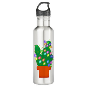 cactus christmas tree 710 ml water bottle