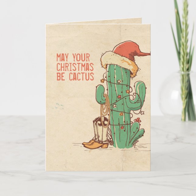 Cactus Christmas tree Card (Front)