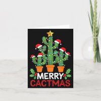 Cactus Christmas Tree Funny Merry Cactmas Cactus M