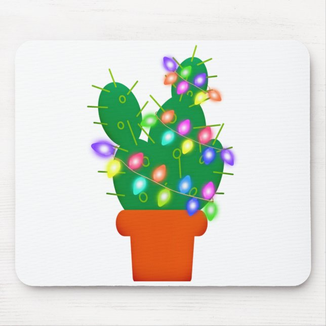 cactus christmas tree mouse mat (Front)