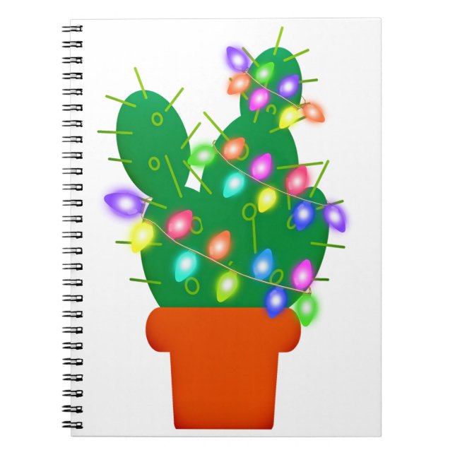 cactus christmas tree notebook (Front)
