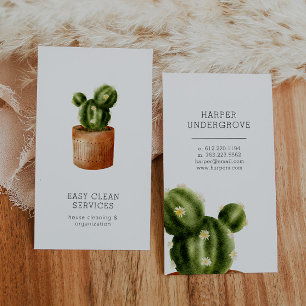 Cactus Cleaning Services Business Card