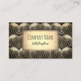 cactus collage nature photo artistic double sided  business card