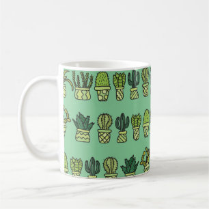 Cactus Collection: Hand-Drawn Doodle Set. Coffee Mug