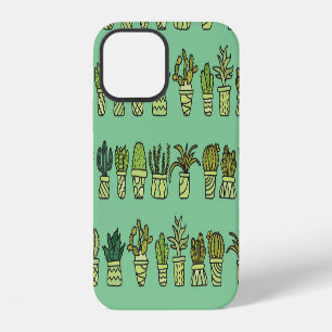 Cactus Collection: Hand-Drawn Doodle Set. iPhone 12 Case