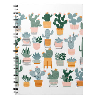 Cactus Collection in Pots Design Notebook