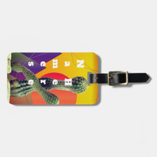 Cactus Colourful custom Luggae Tags