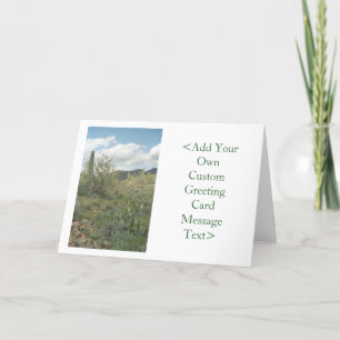 Cactus Colouring Desert Greeting Card or Note Card