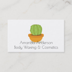 cactus Cosmetics and waxing Beauty Appointment Card