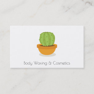 Cactus Cosmetics and waxing Beauty Business Card