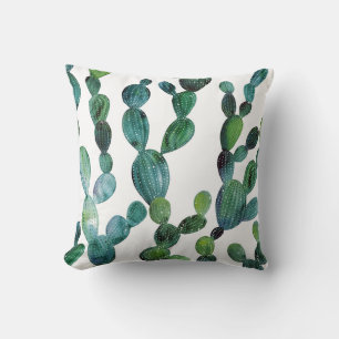 Cactus Craze: Tropical Watercolor Trend Cushion