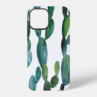 Cactus Craze: Tropical Watercolor Trend iPhone 12 Case