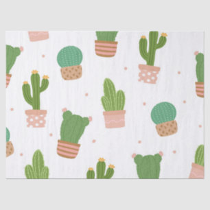 Cactus Cute Pattern Tissue Paper