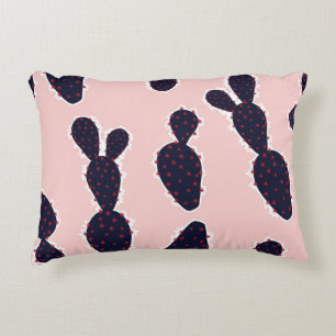 Cactus Cuteness: Sweet Pastel Patterns Decorative Cushion