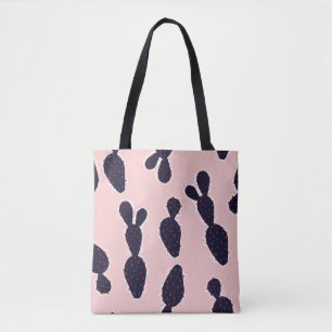 Cactus Cuteness: Sweet Pastel Patterns Tote Bag