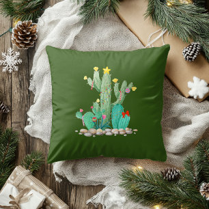Cactus Desert Holiday Christmas Southwest Decor Th Cushion