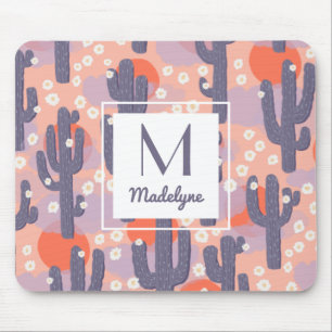 Cactus Desert Sunset Personalised Mouse Mat