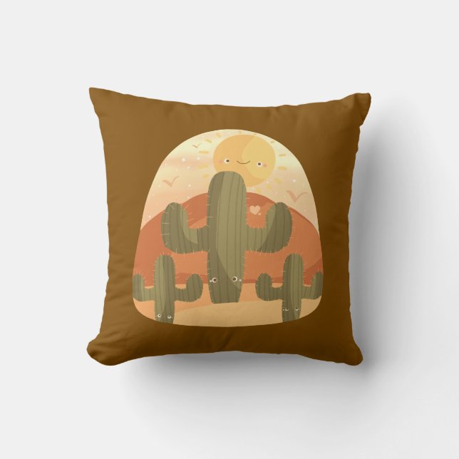 Cactus Desert With Sun Cushion (Front)
