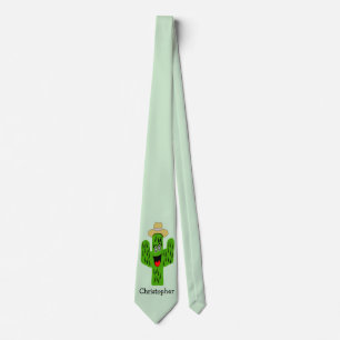 Cactus Design Personalised Tie