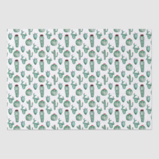 Cactus Design Tissue Paper, Watercolor Design Paper