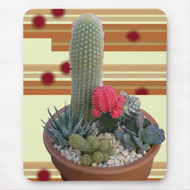 Cactus Dish Garden #2 Mouse Mat (Front)